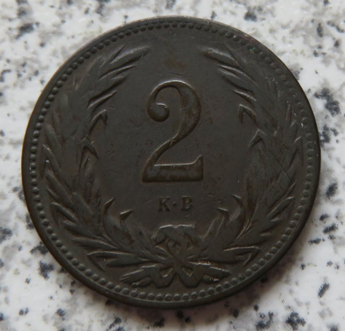  Ungarn 2 Filler 1899   