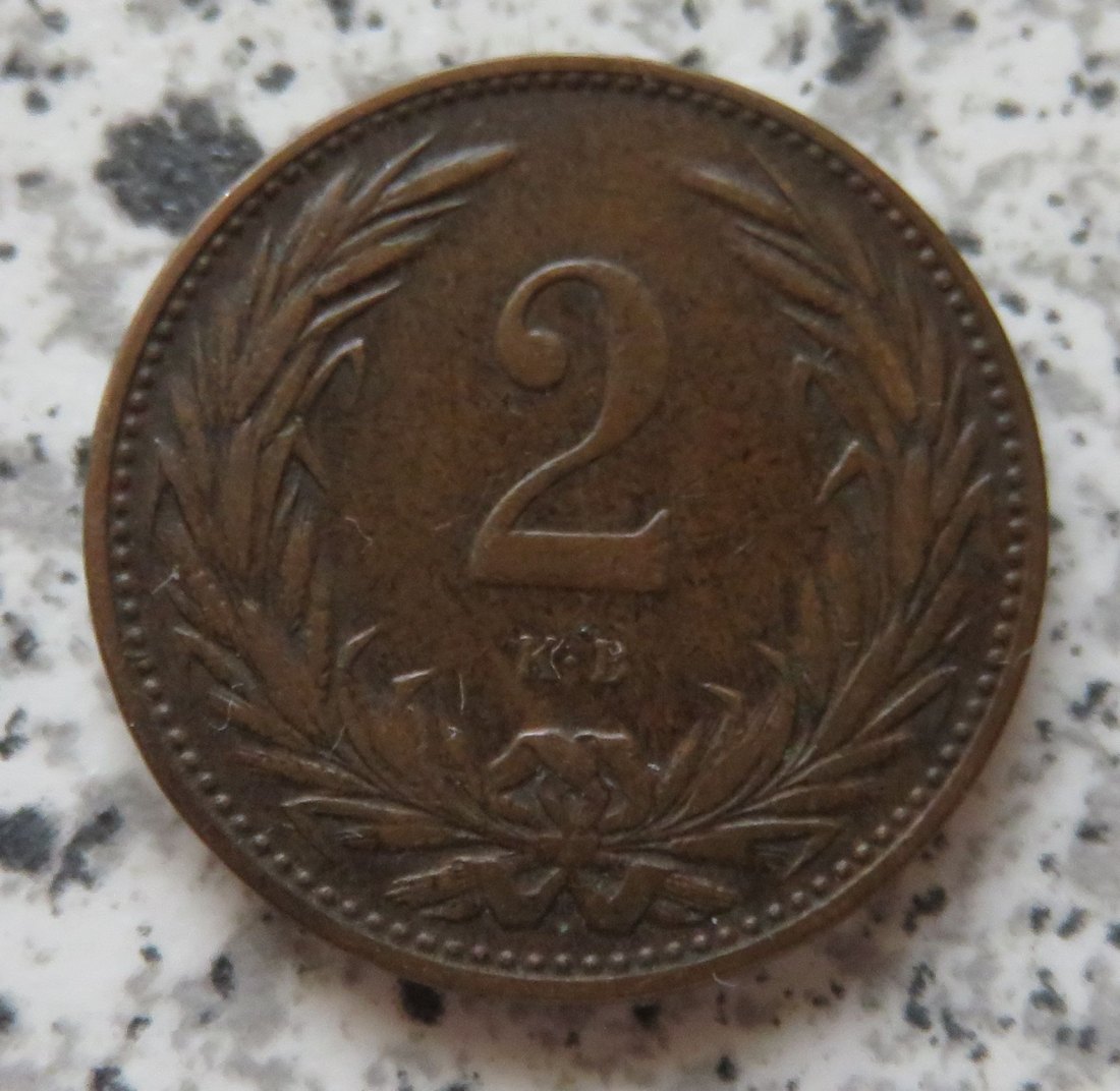  Ungarn 2 Filler 1901   