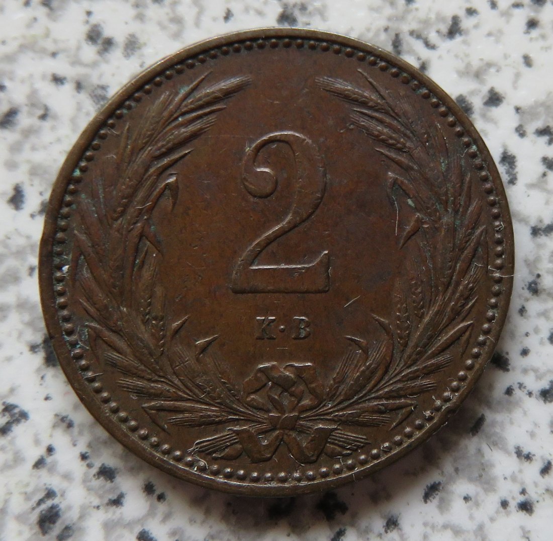  Ungarn 2 Filler 1902   