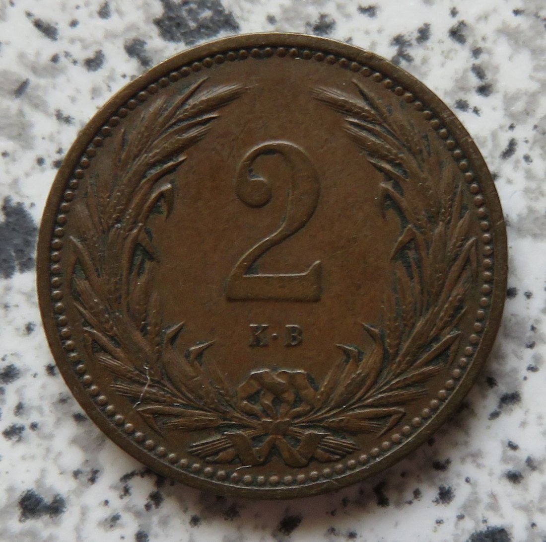  Ungarn 2 Filler 1906   
