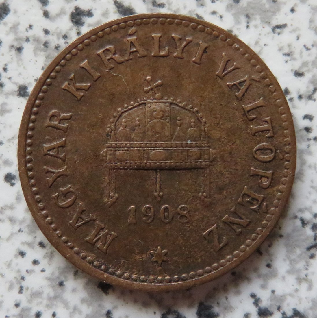  Ungarn 2 Filler 1908   