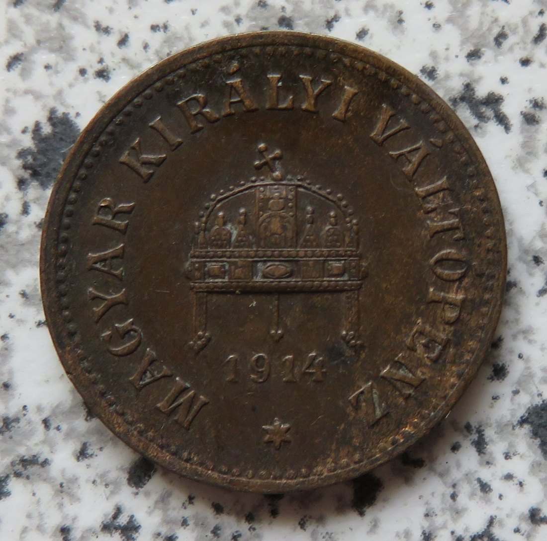  Ungarn 2 Filler 1914   