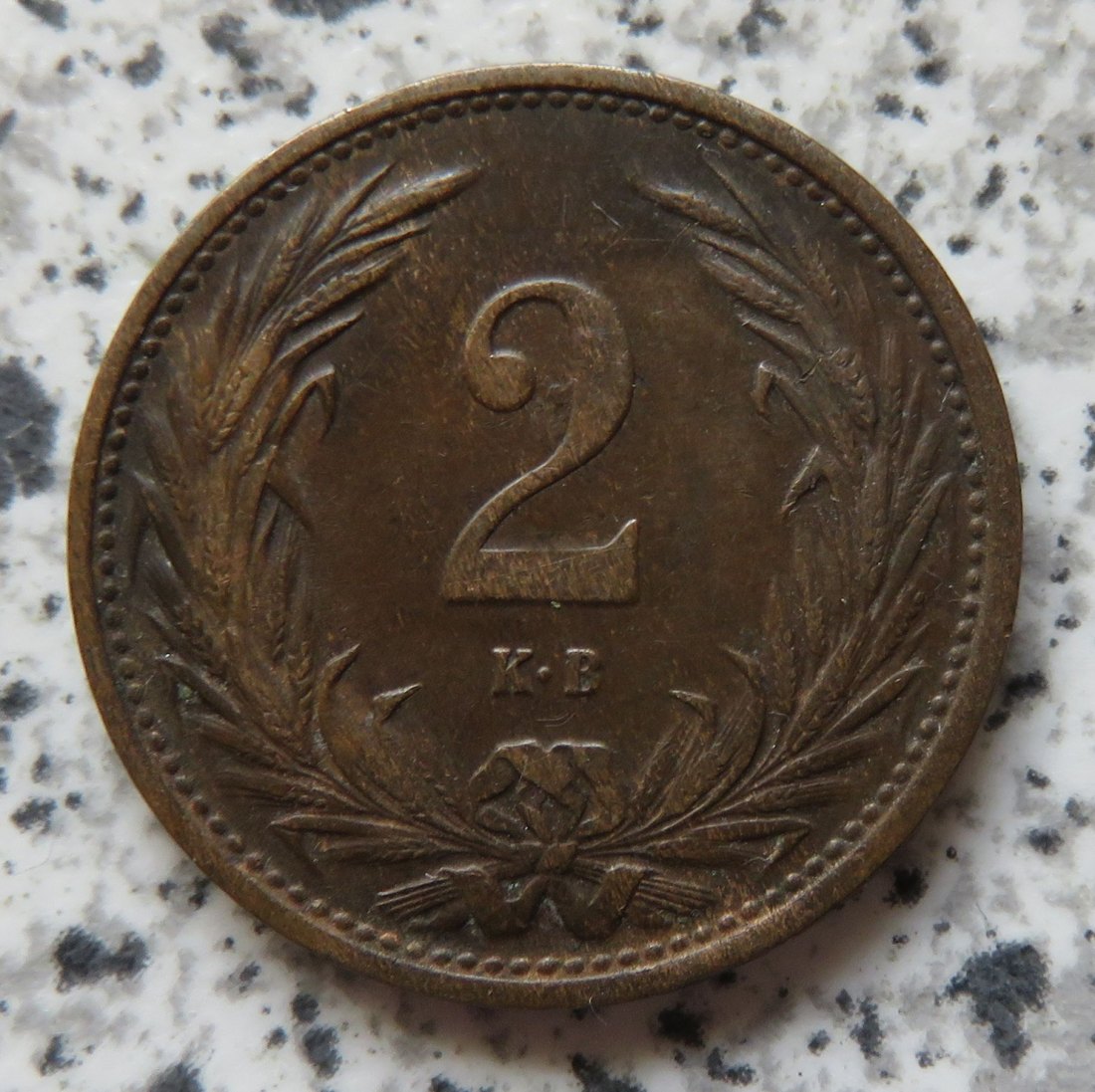  Ungarn 2 Filler 1914   