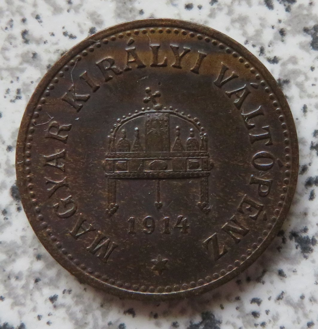  Ungarn 2 Filler 1914   