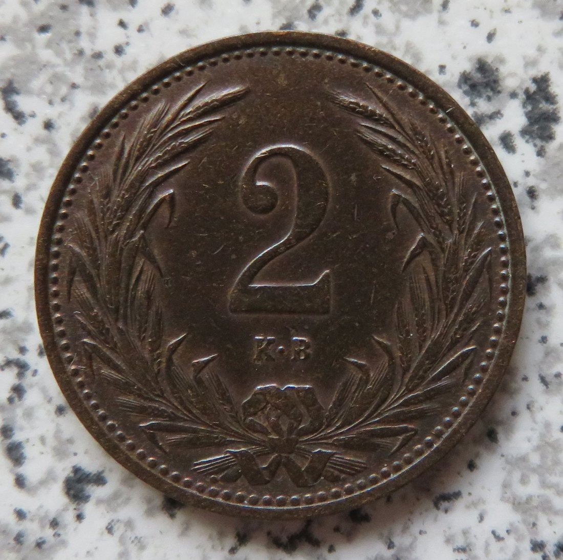  Ungarn 2 Filler 1914   