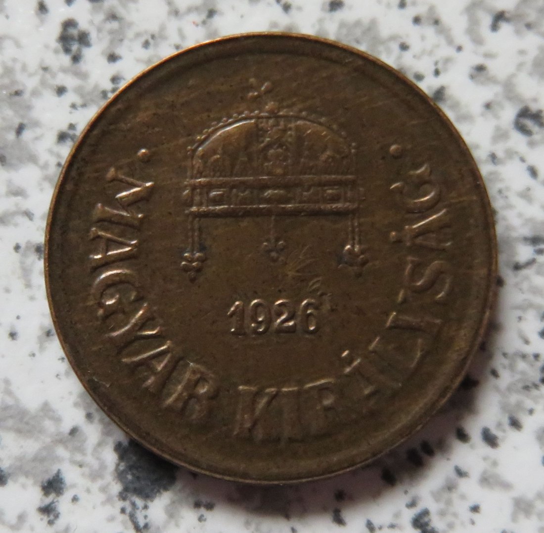  Ungarn 2 Filler 1926   