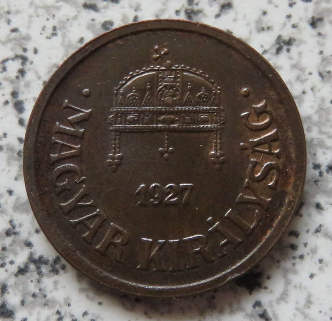  Ungarn 2 Filler 1927   