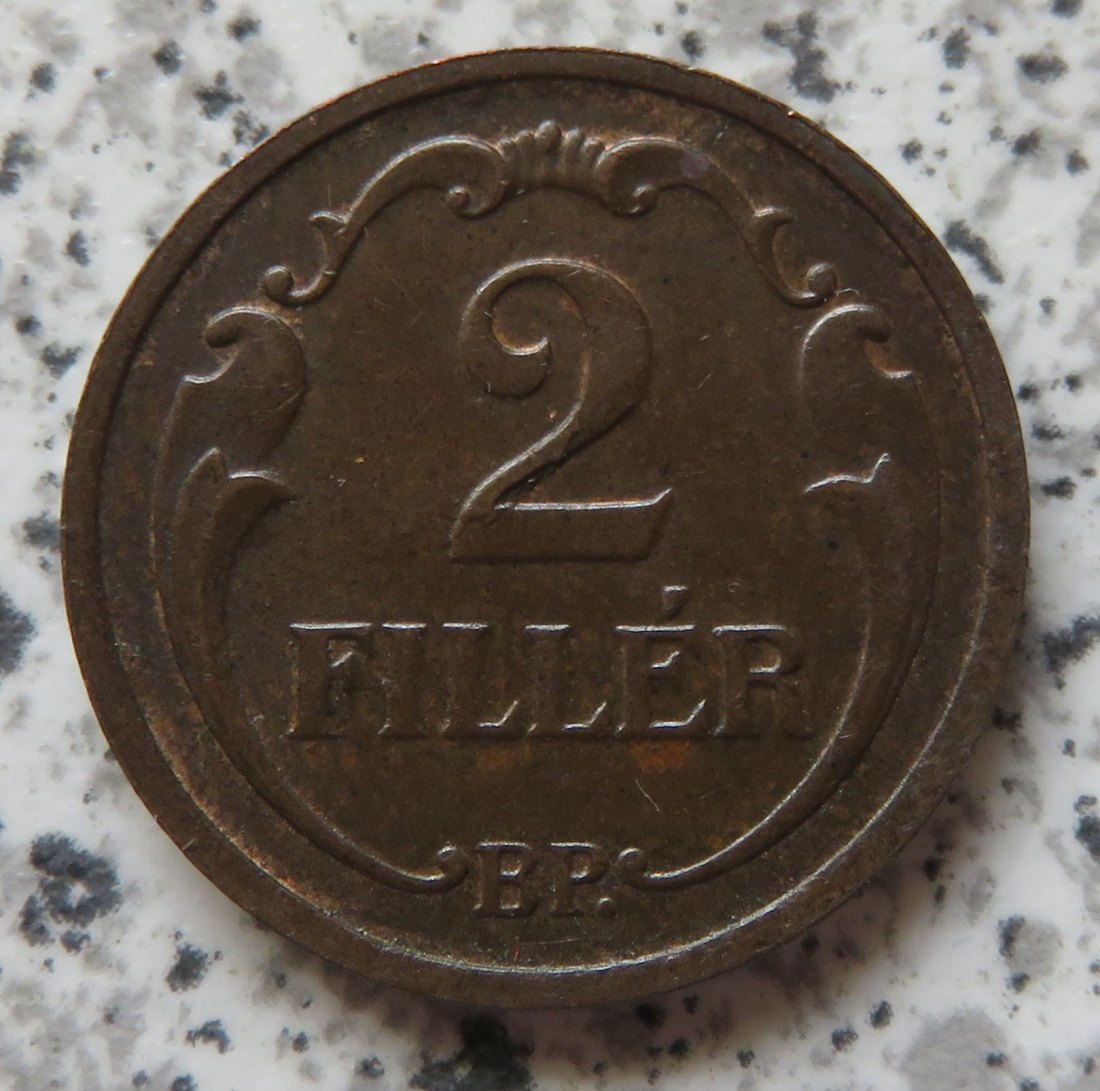  Ungarn 2 Filler 1927   