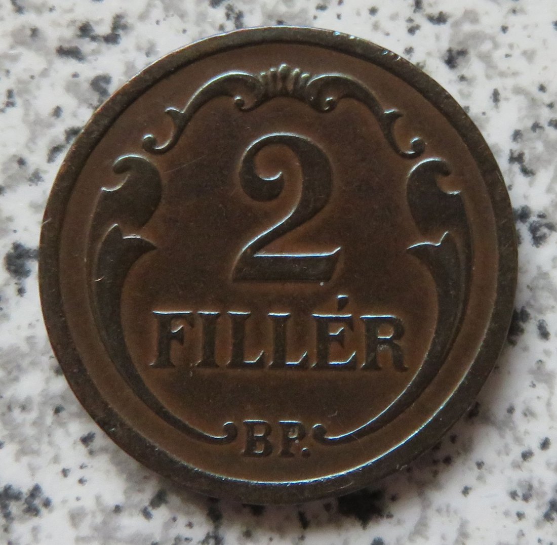  Ungarn 2 Filler 1928   
