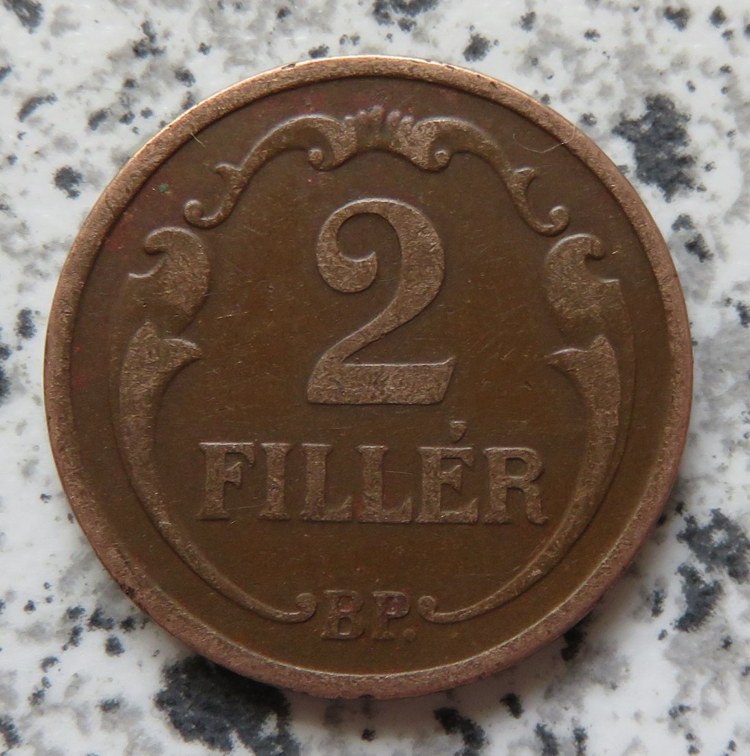  Ungarn 2 Filler 1929   