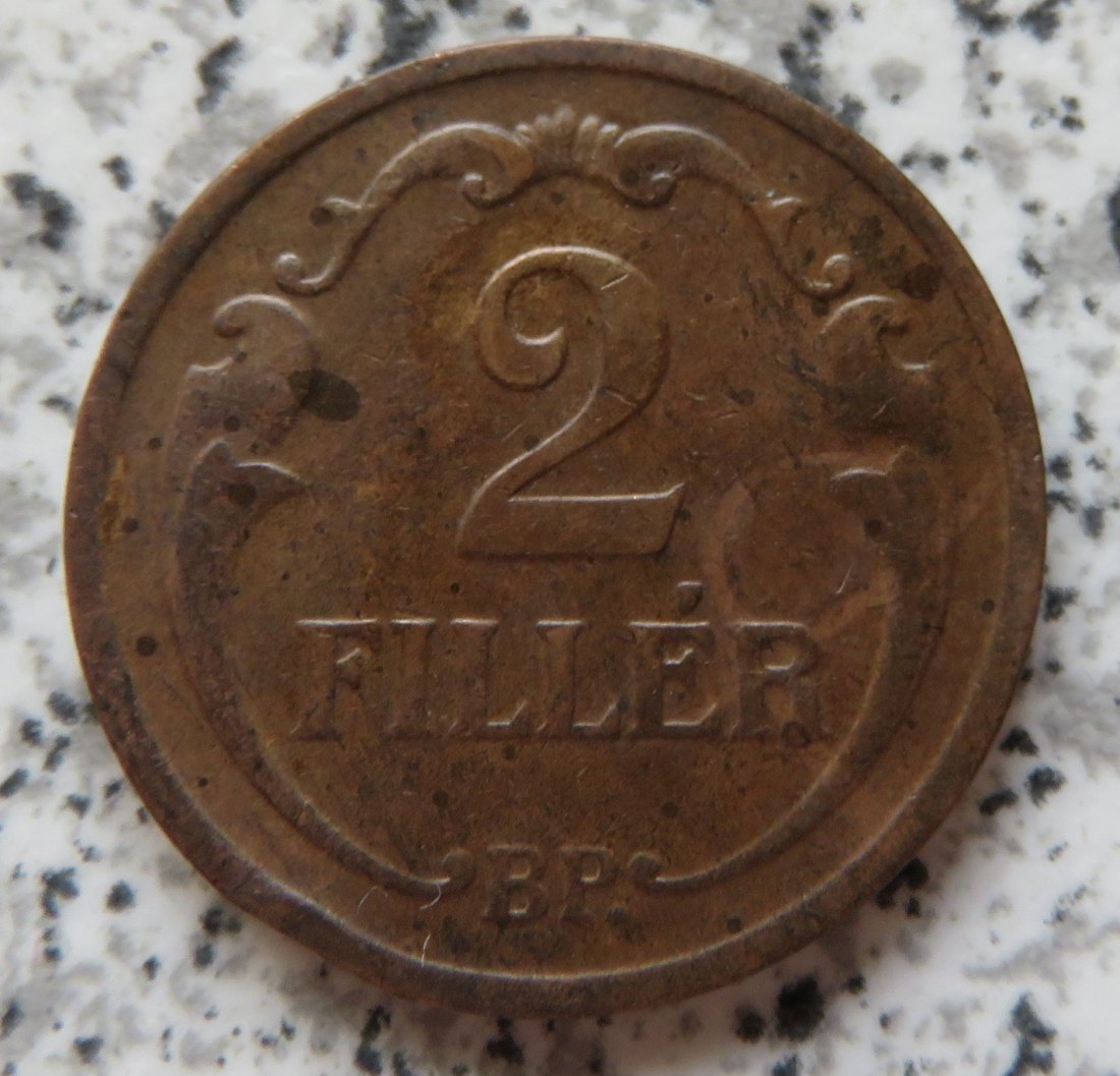  Ungarn 2 Filler 1929   