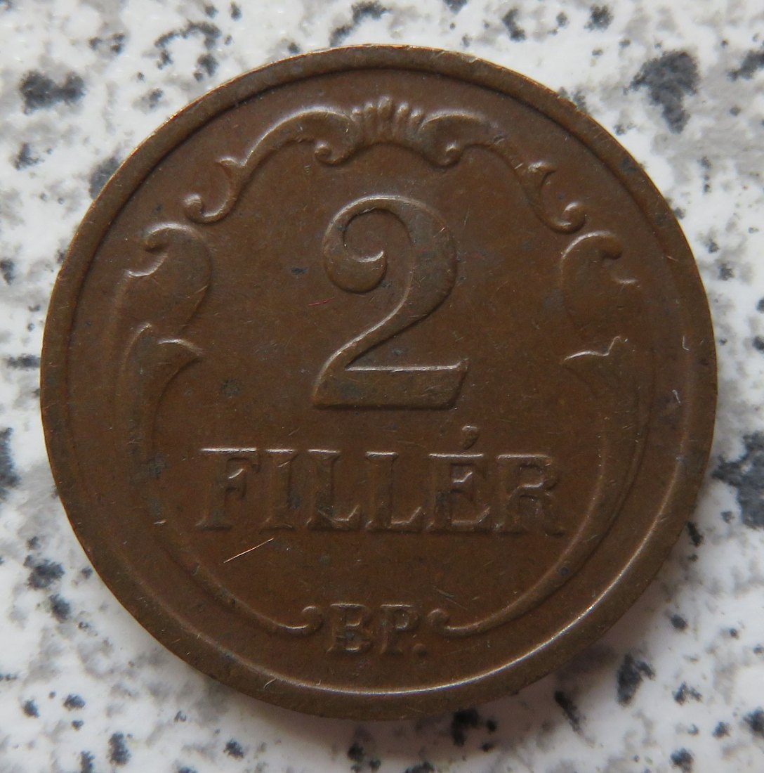  Ungarn 2 Filler 1939   