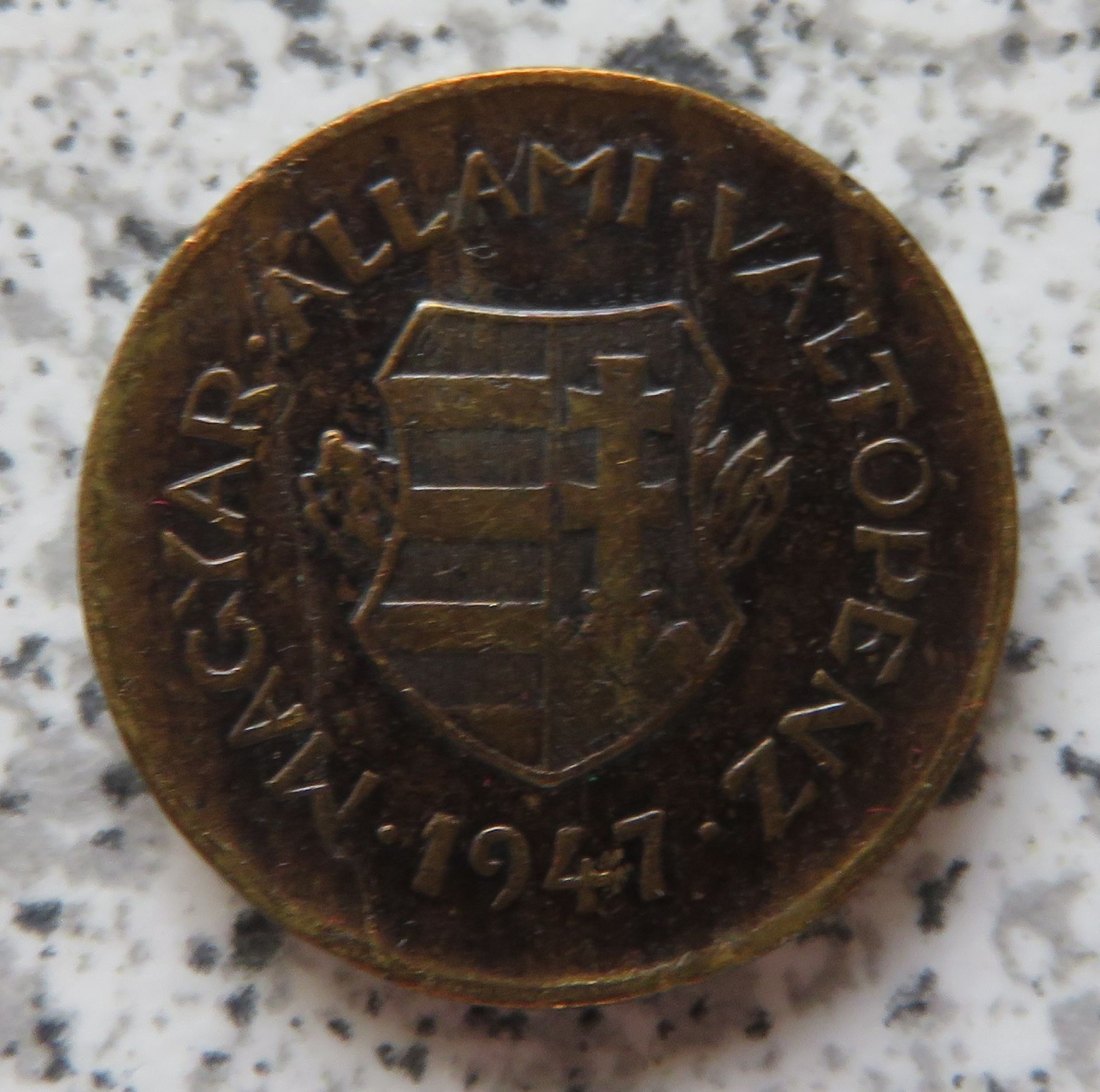 Ungarn 2 Filler 1947   