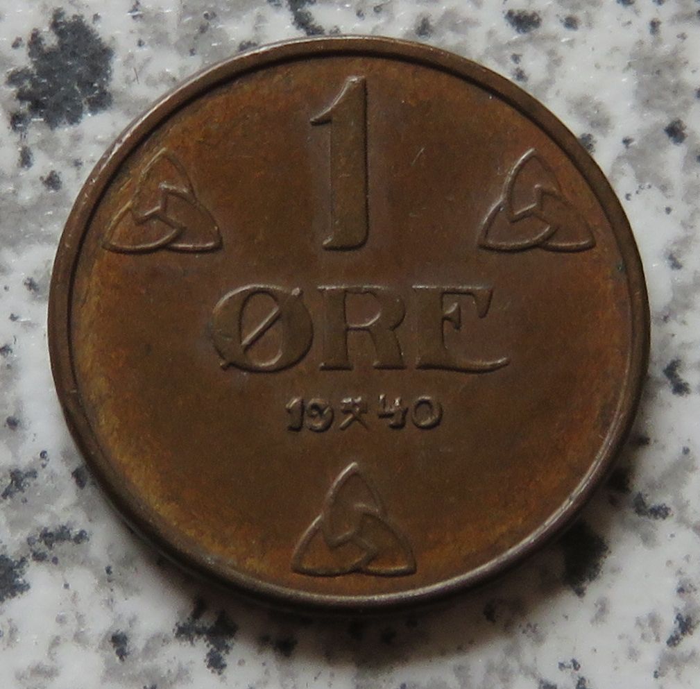  Norwegen 1 Öre 1940   