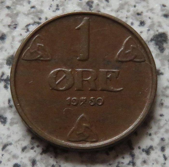  Norwegen 1 Öre 1950   