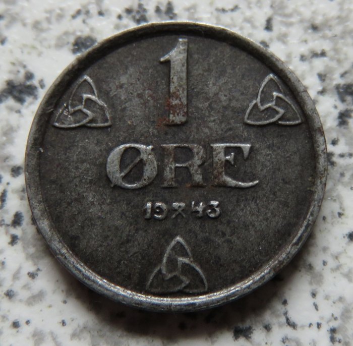  Norwegen 1 Öre 1943   