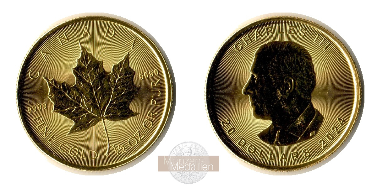 Kanada MM-Frankfurt Feingold: 15,55g 20 Dollar (Maple Leaf) 2024 