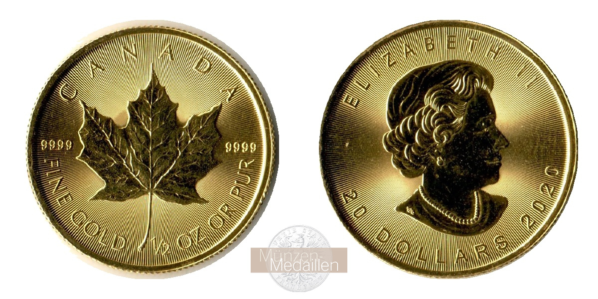 Kanada MM-Frankfurt Feingold: 15,55g 20 Dollar (Maple Leaf) 2020 