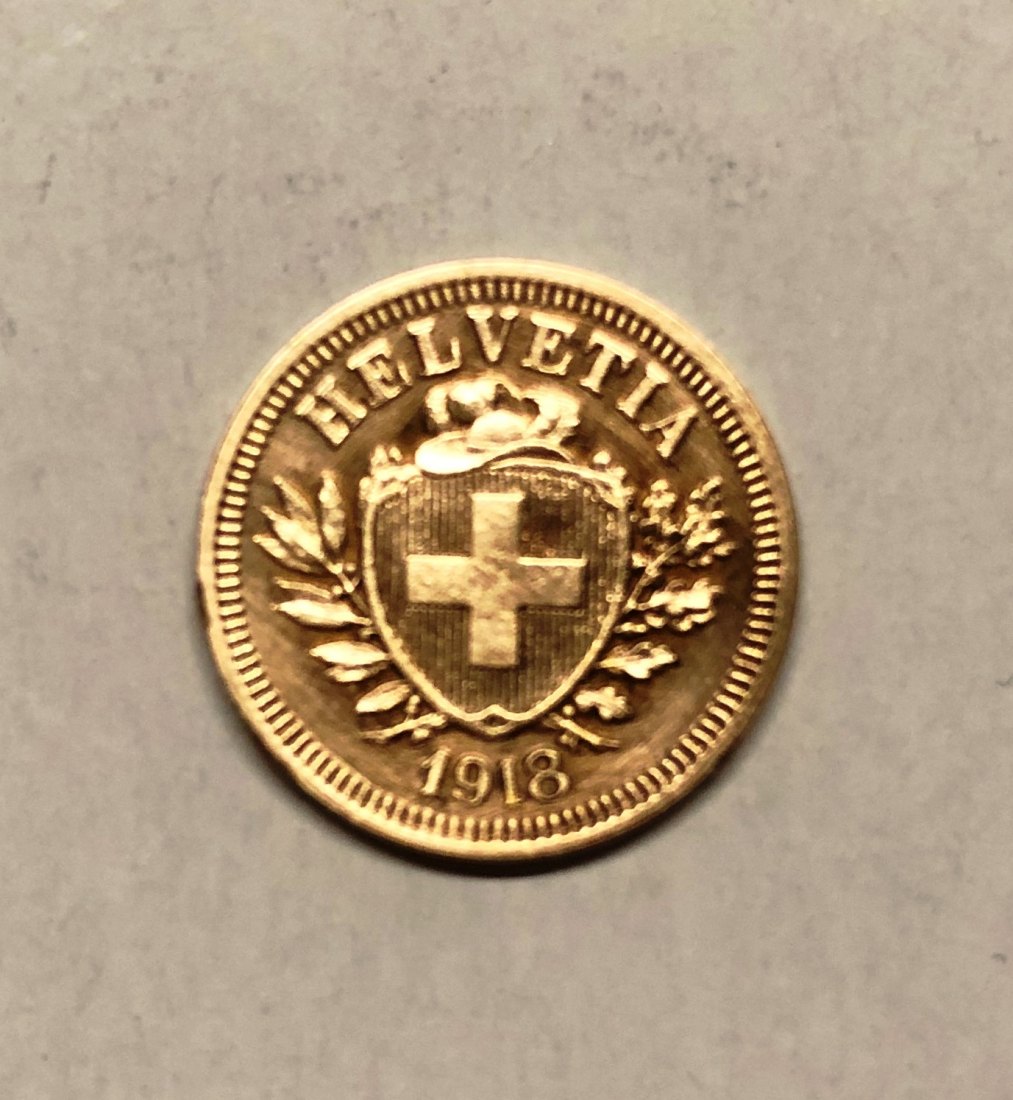 1 Rappen 1918 B Schweiz Helvetia PRACHTSTÜCK   
