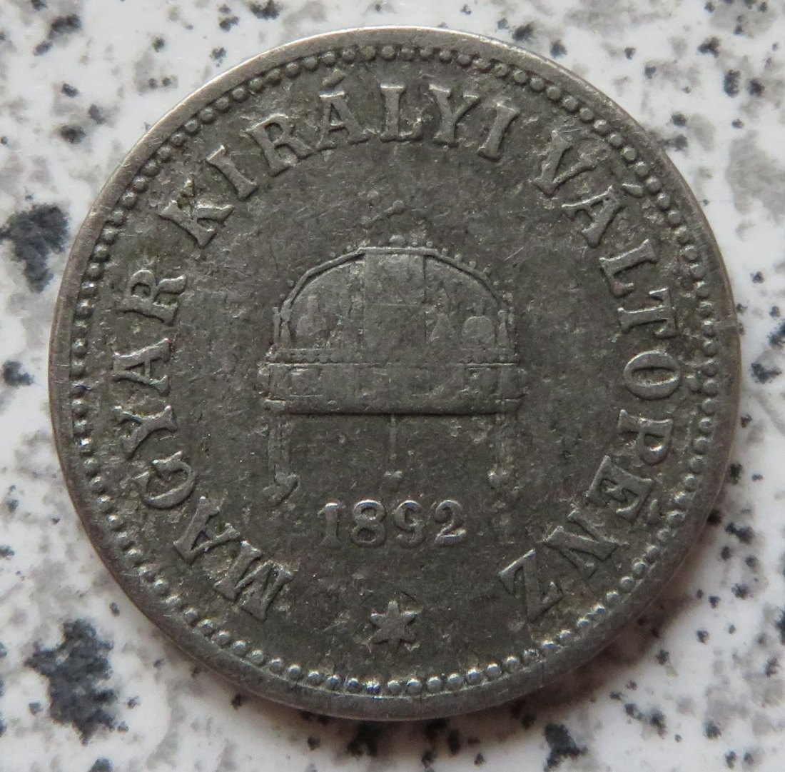  Ungarn 10 Filler 1892   