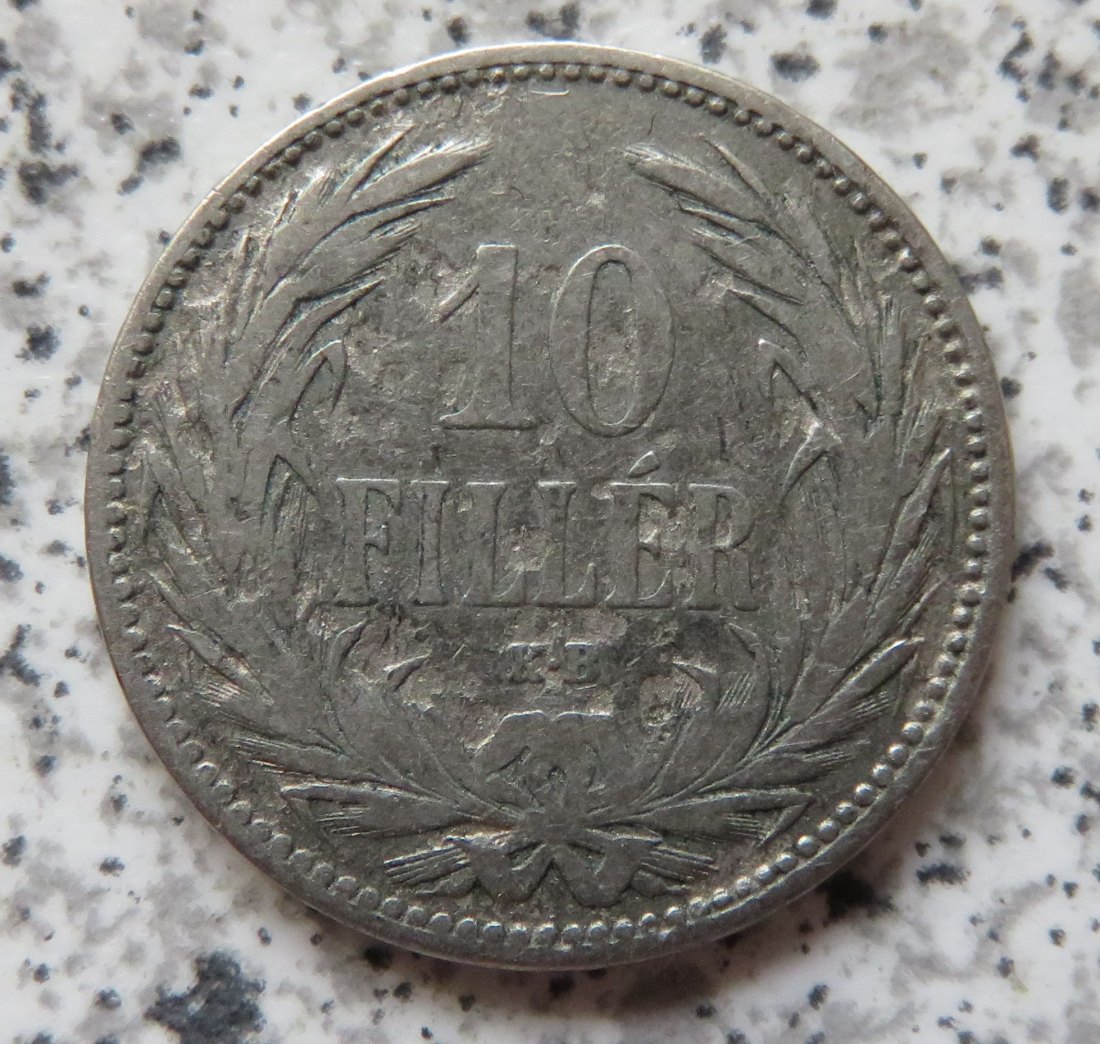  Ungarn 10 Filler 1892   