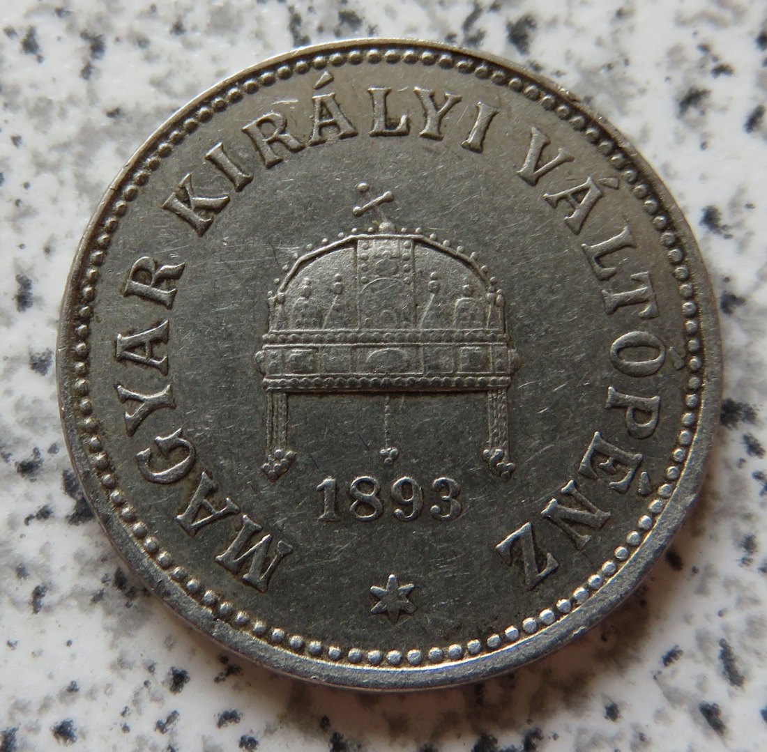  Ungarn 10 Filler 1893   