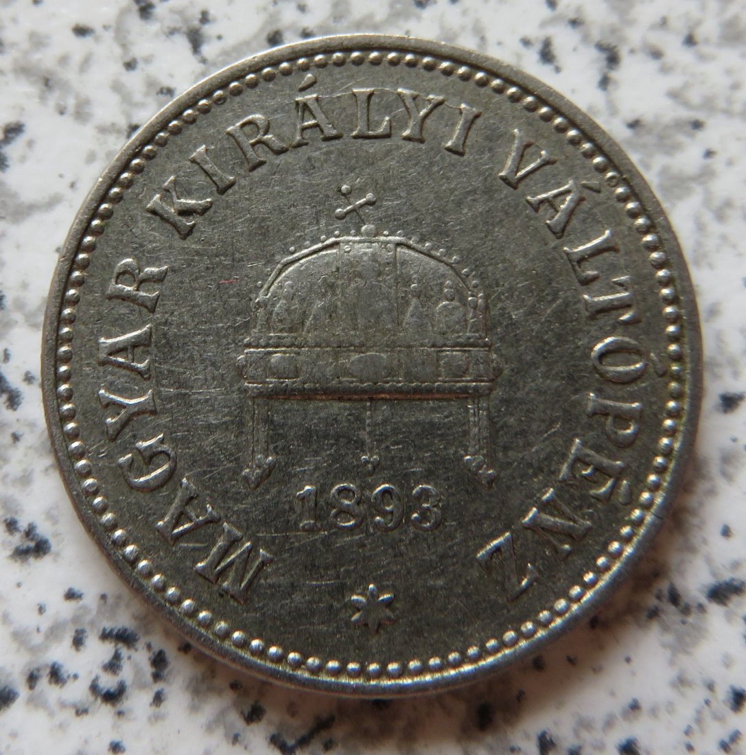  Ungarn 10 Filler 1893   