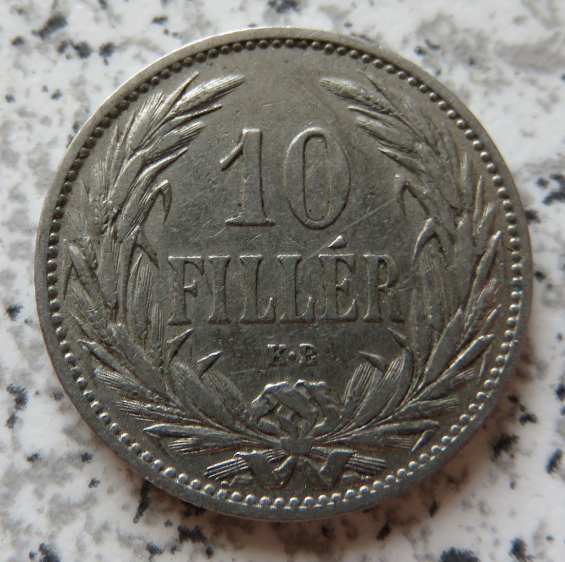 Ungarn 10 Filler 1895   