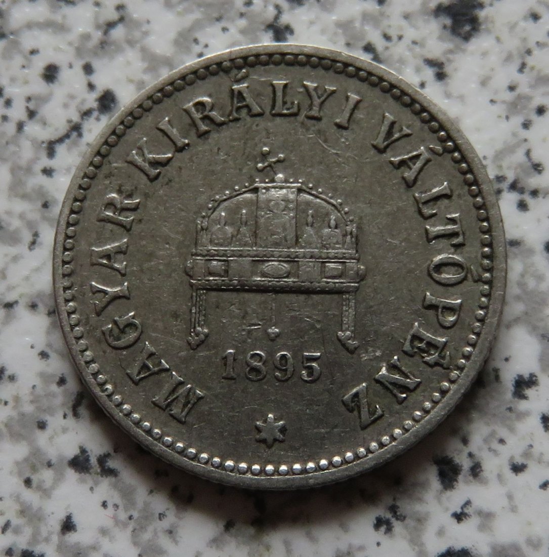  Ungarn 10 Filler 1895   