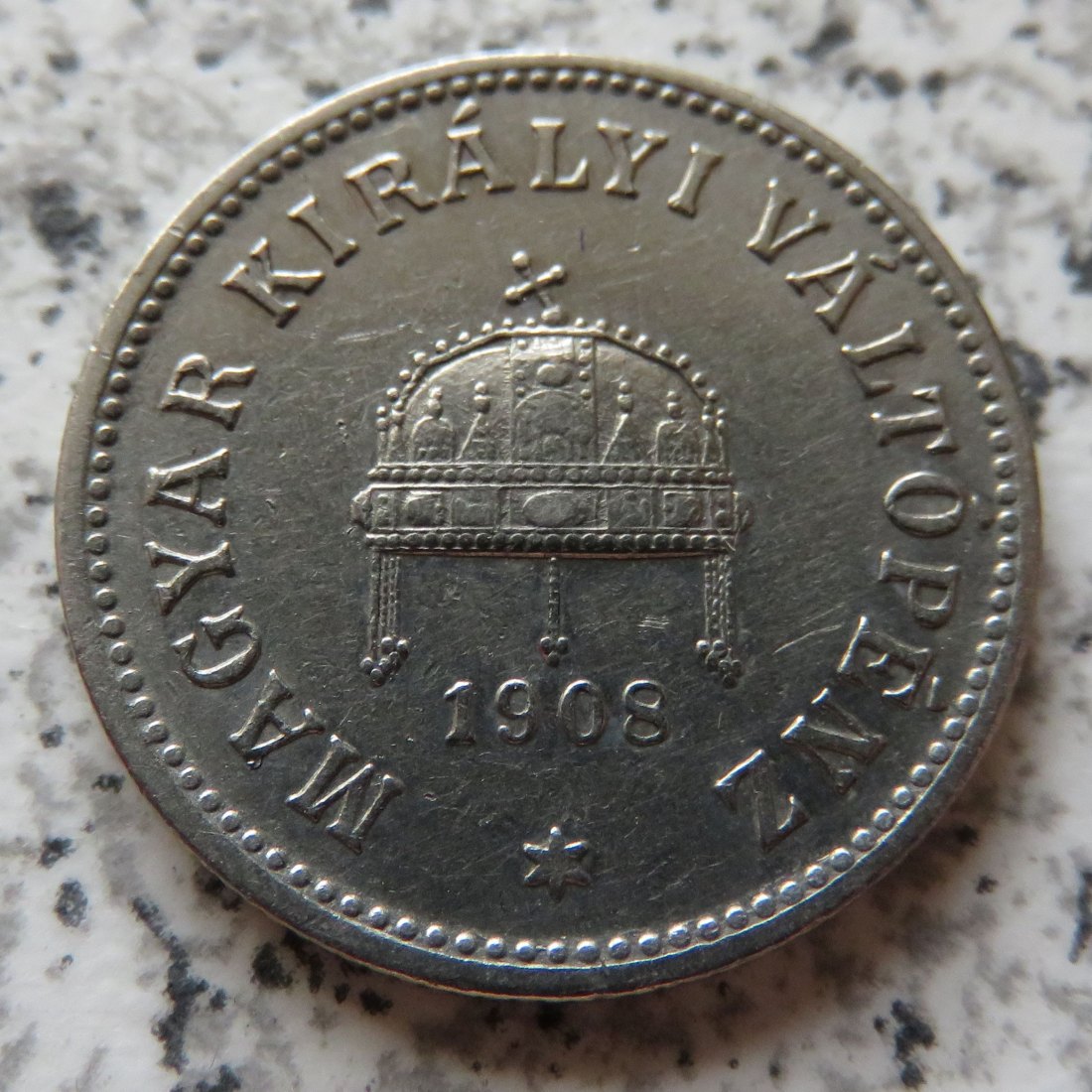  Ungarn 10 Filler 1908   