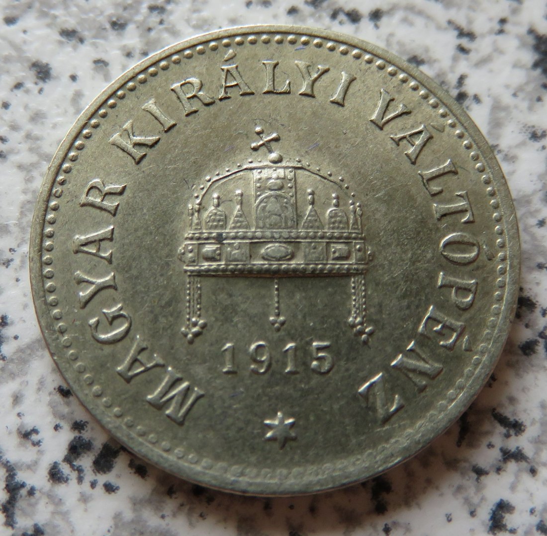  Ungarn 10 Filler 1915   