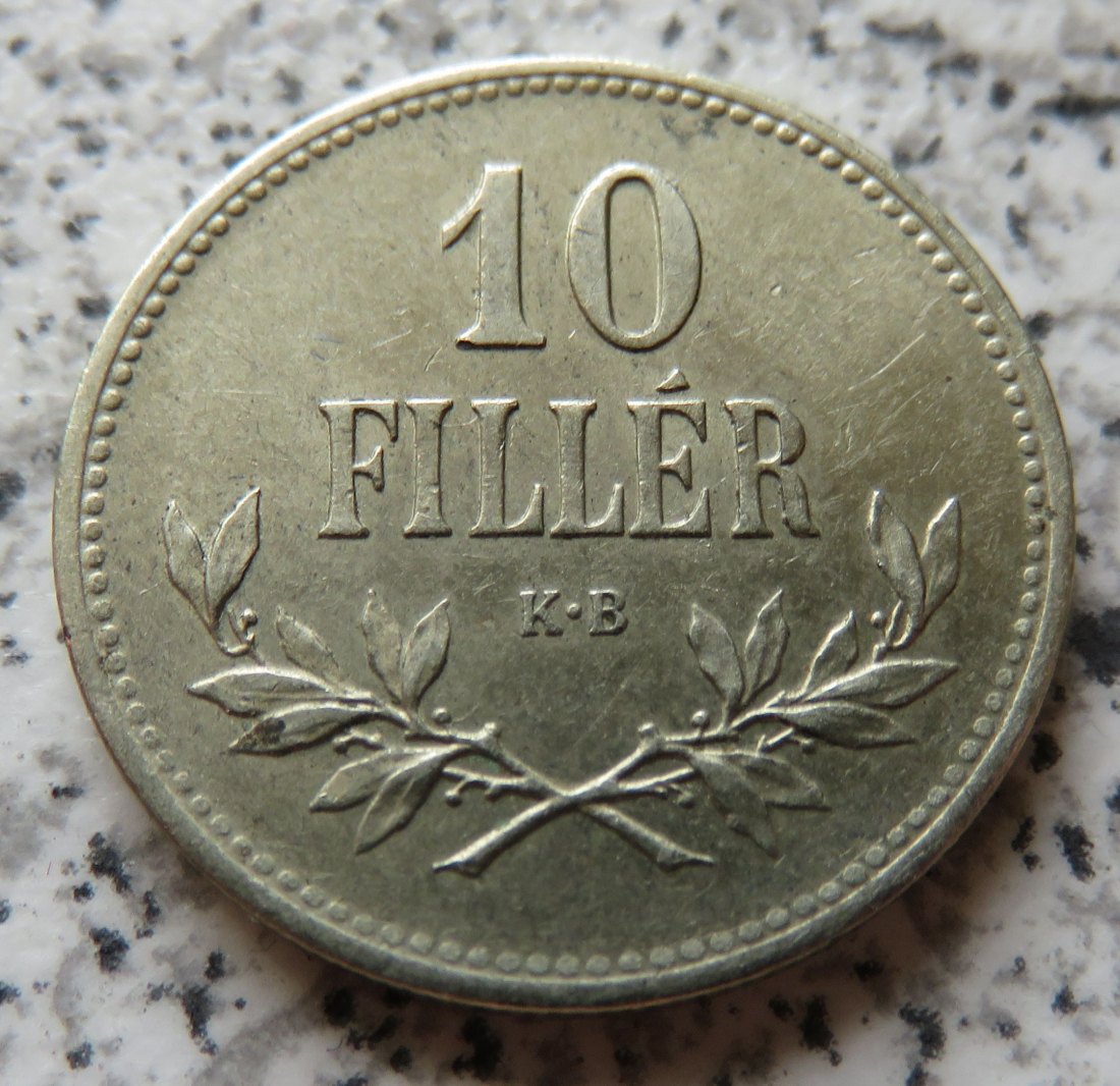  Ungarn 10 Filler 1915   