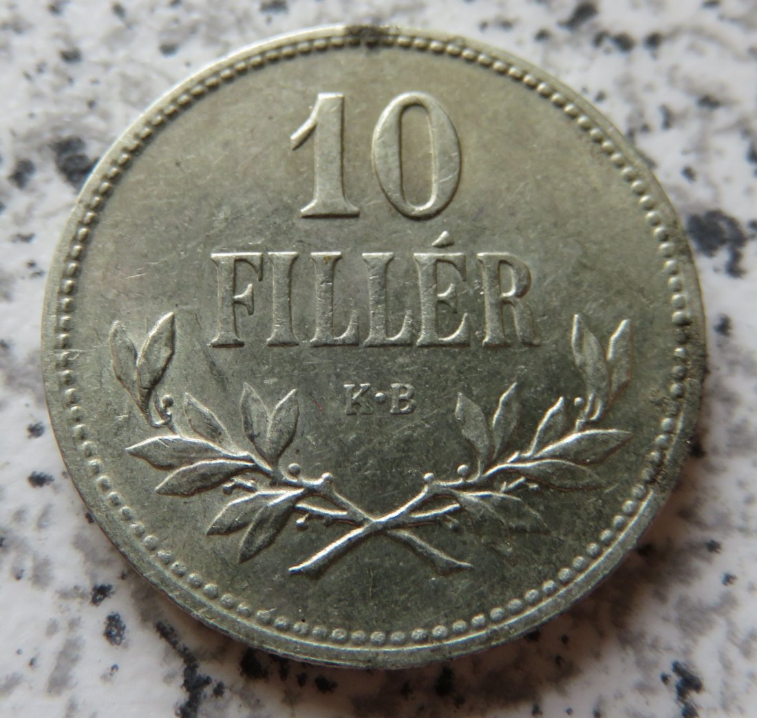  Ungarn 10 Filler 1915   