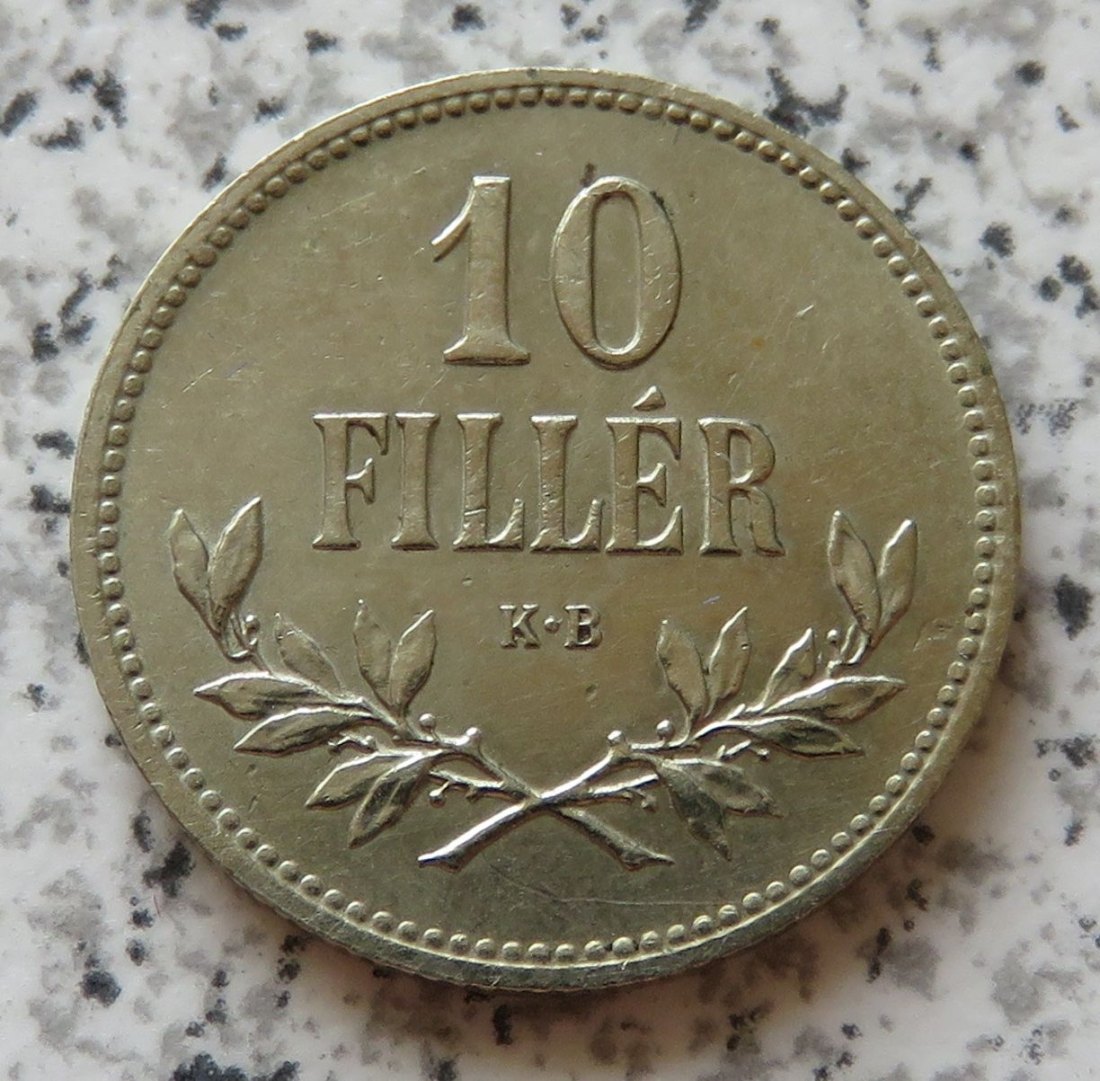  Ungarn 10 Filler 1915   