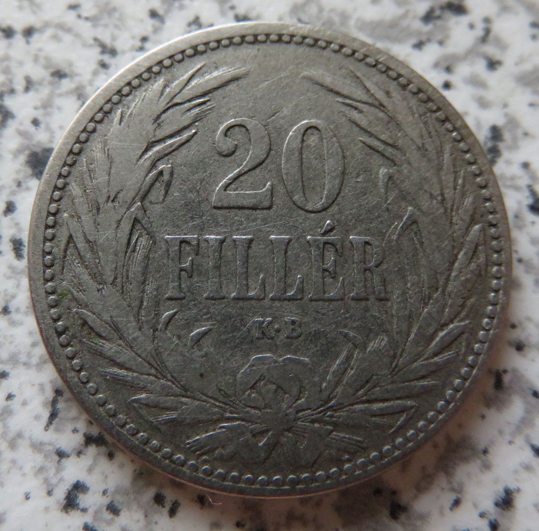  Ungarn 20 Filler 1892   