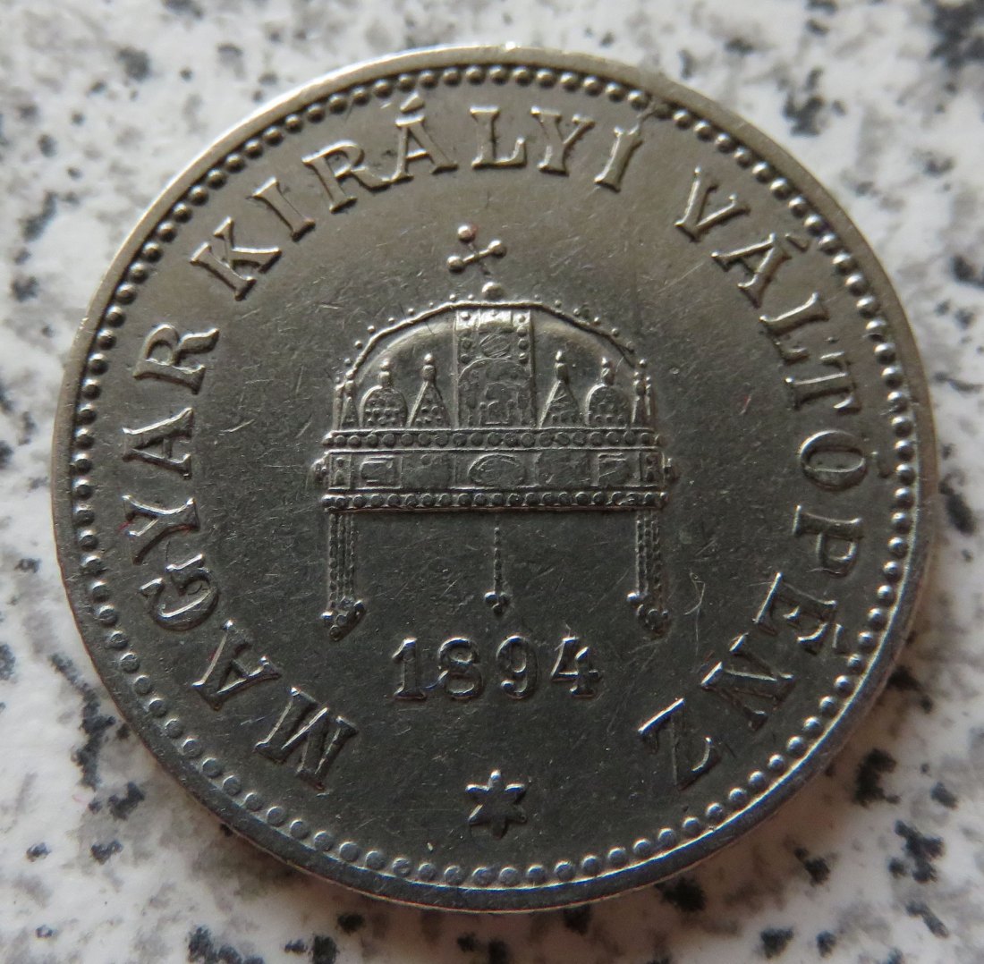  Ungarn 20 Filler 1894   