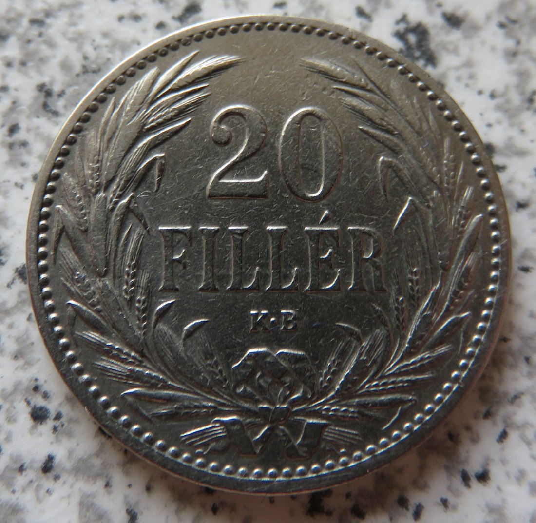  Ungarn 20 Filler 1894   