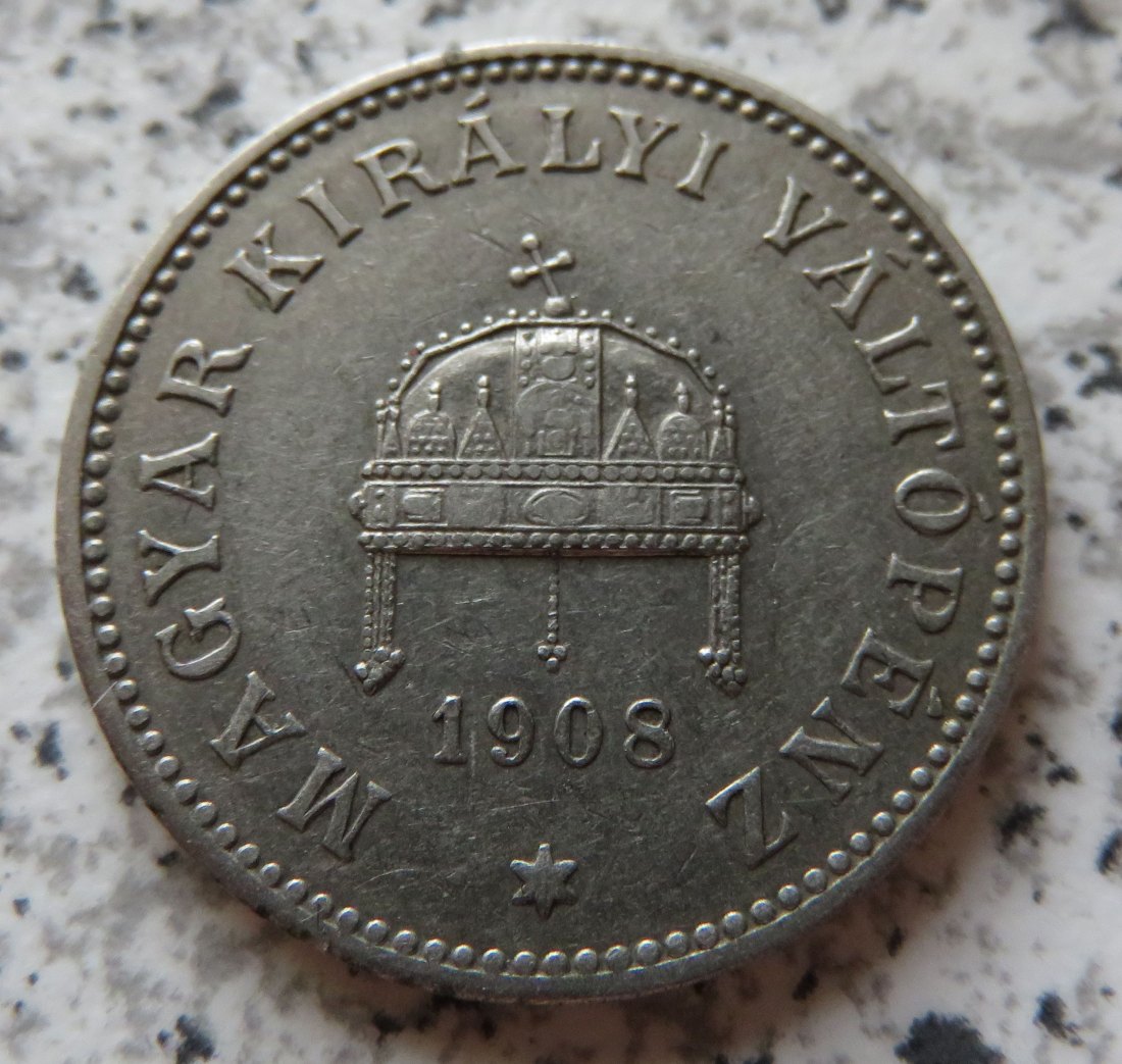  Ungarn 20 Filler 1908   