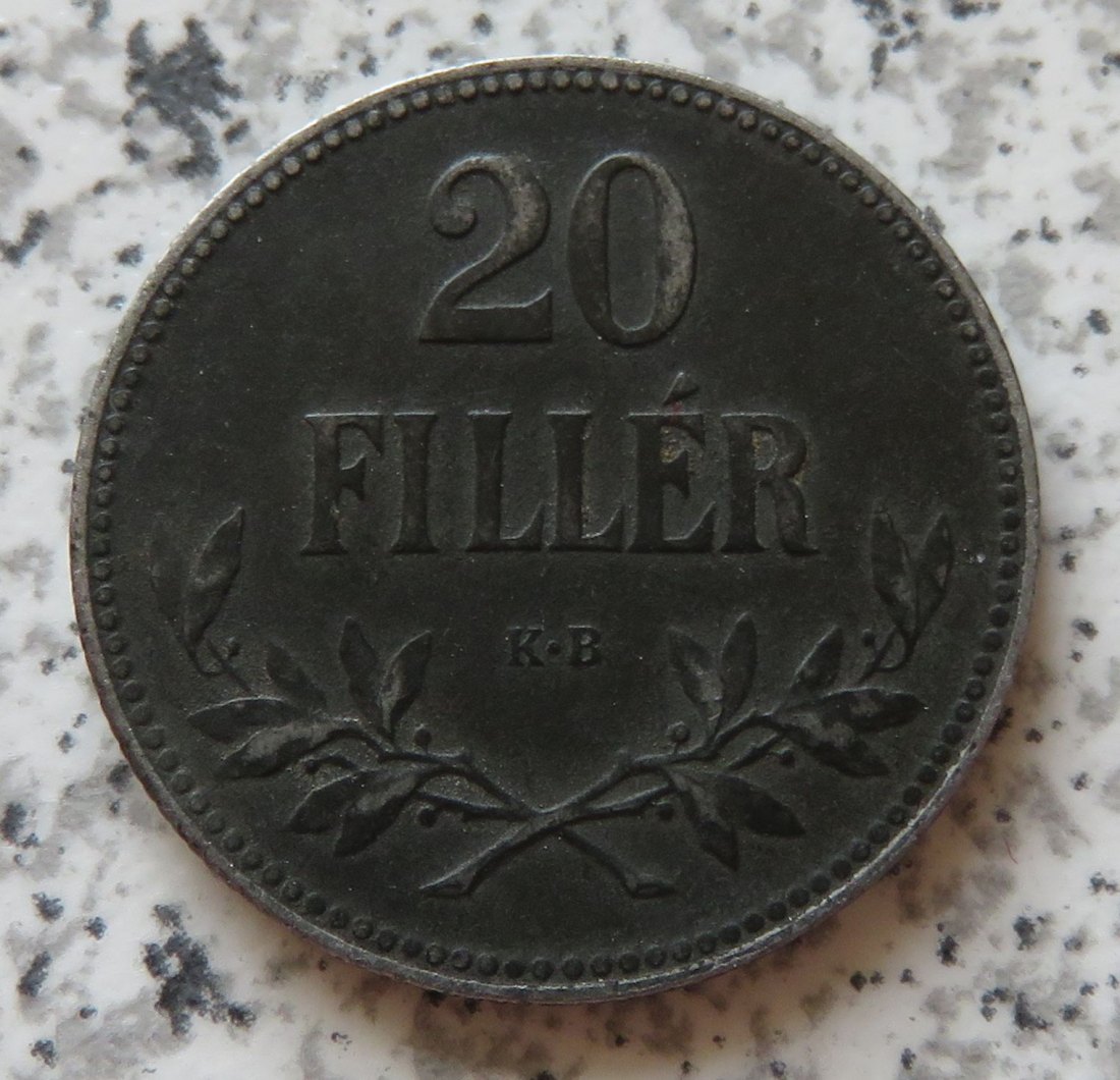  Ungarn 20 Filler 1917   