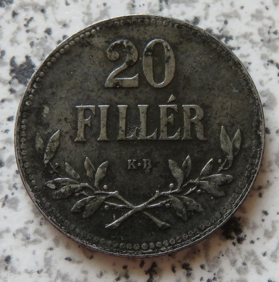  Ungarn 20 Filler 1917   