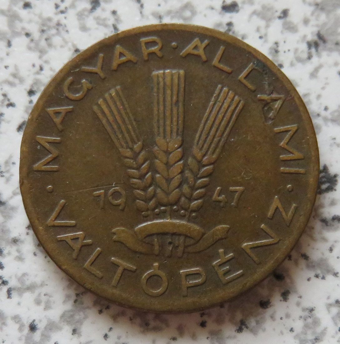  Ungarn 20 Filler 1947   