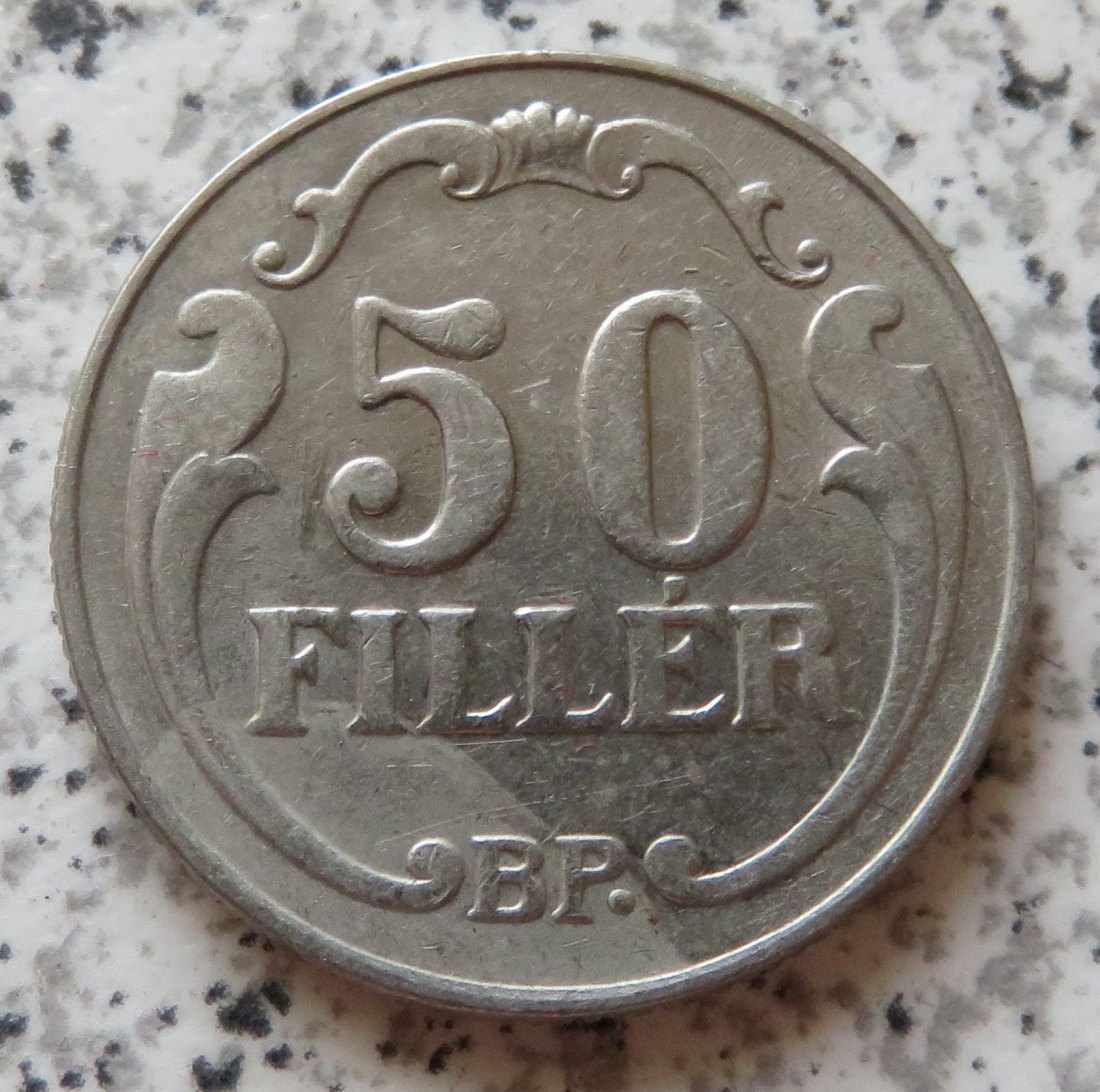  Ungarn 50 Filler 1938   