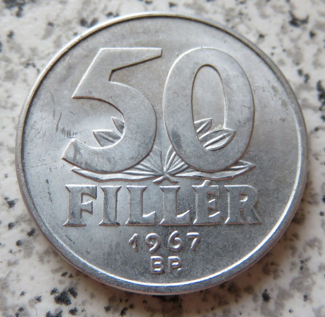  Ungarn 50 Filler 1967   