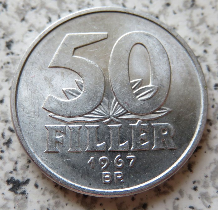  Ungarn 50 Filler 1967   