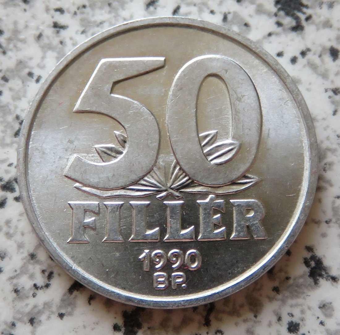 Ungarn 50 Filler 1990   