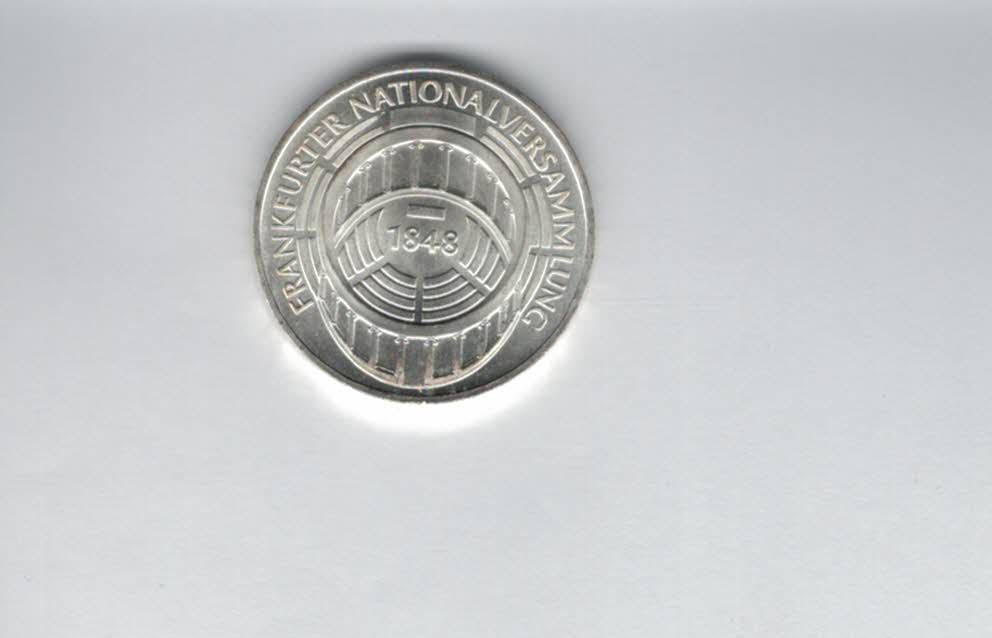  5 Mark 1973 G Frankfurter Nationalversammlung silber 7g fein BRD Deutschland Spittalgold9800 (4601/8   