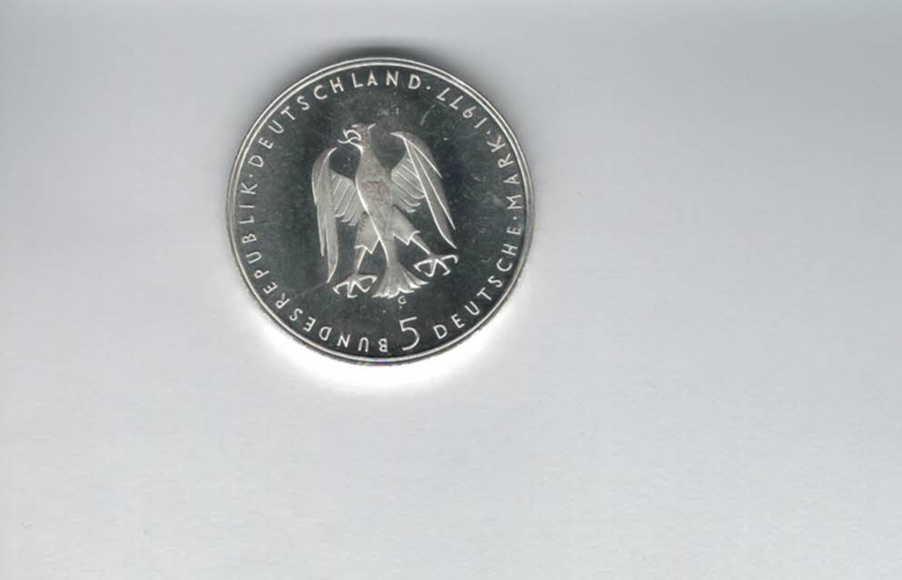  5 Mark 1977 G Heinrich von Kleist silber 7g fein BRD Deutschland Spittalgold9800 (4601/13   