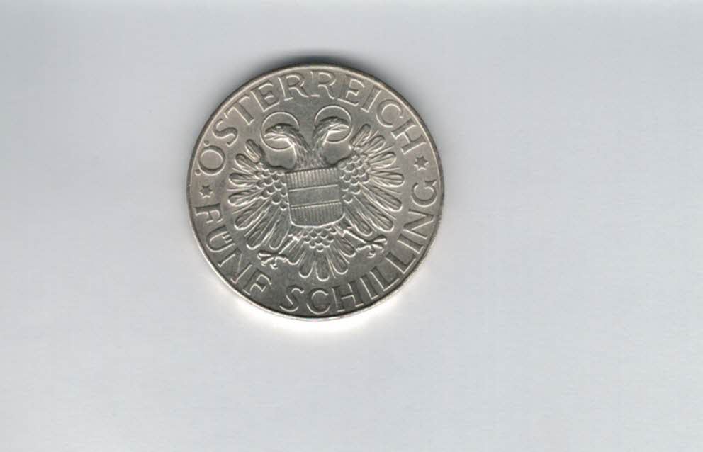  5 Schilling 1935 Magna Mater 12,5g fein Ag 1. Rep Österreich Spittalgold9800 (5042   