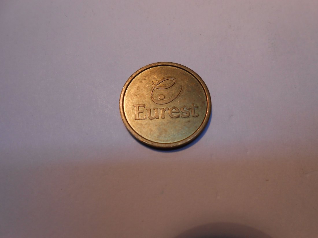 hn15 1 Stück Wert-Marke von Eurest, Messing, 20 mm