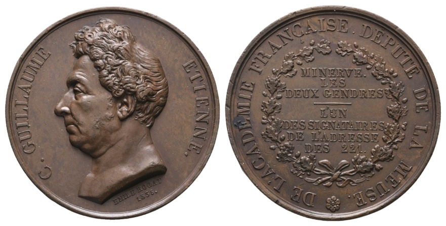  Medaille; Frankreich; C Guillaume Etienne; Bronze; 38,93 g; Ø 42,27 mm   